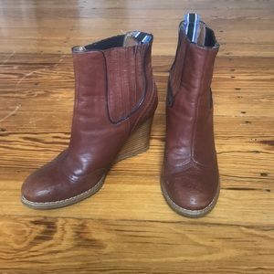 tommy hilfiger oxford wedge boot